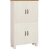 Home Affaire Midischrank »Rodby«, FSC®-zertifiziertes Massivholz, Breite 75cm, Höhe 130cm