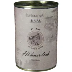 Dr. Clauder's BARF Fleisch 400g Dosen Nassfutter für Hunde & Katzen Hühnerdieb 6x400g
