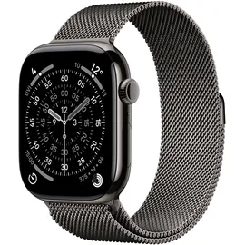 Apple Watch Series 11 GPS + Cellular 46mm Slate Titanium Milanese Loop slate M/L