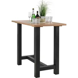 Mäusbacher Bartisch 120 x 70 cm Asteiche Braun/Schwarz