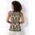Heine Shirttop HEINE, Damen, Gr. 48, grün (khaki, ecru, bedruckt), 95% Viskose, 5% Elasthan, bedruckt, geblümt, gemustert, mehrfarbig, V-Ausschnitt, Tops Shirttop