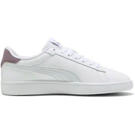 Puma Smash 3.0 L Herren Weite E White/Silver Mist/Plum Jam 46