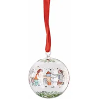 Hutschenreuther Weihnachten Sammelkollektion 2025 Glaskugel Weihnachtsspiele Weihnachtskugel, 7 cm