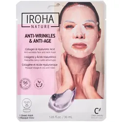 IROHA nature Anti-Wrinkles & Anti-Age Face And Neck Mask 1 Stück