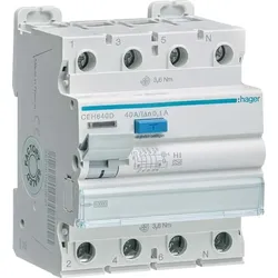 HAGER Fehlerstromschutzschalter CEH640D