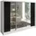 A&J MöbelLand Schiebetürenschrank VIDA 200 x 215 x 59,5 cm Schwarz