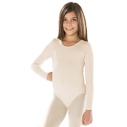 Kinder-Langarmbody, natur