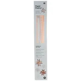 Rico Design Fröbelsterne Graphic, weiß/rosegold