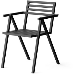 NINE - 19 Outdoors Stacking Armchair, schwarz
