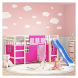 vidaXL Vorhänge Für Hochbett Rosa Polyester