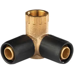 Selfio-Steck Aluverbund Steckfitting Wandwinkel V-Form 20 x 2 mm - 1/2" - 20 x 2 mm DVGW
