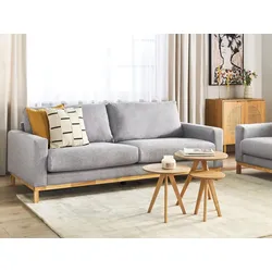 3-Sitzer Sofa grau / hellbraun SIGGARD