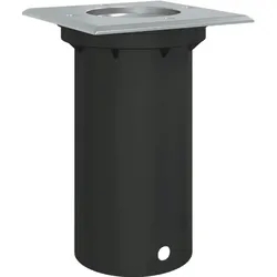 vidaXL Bodeneinbauleuchte Quadratisch Schwarz 10,5x10,5cm Aludruckguss