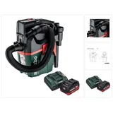 Metabo AS 18 L PC Compact Akku Sauger 18 V 6 l IPX4 Staubklasse L Nass und Trocken + 1x Akku 8,0 Ah + Ladegerät