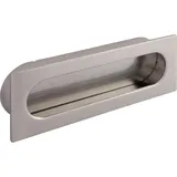 Siro Muschelgriff Azan Breite 125 mm, Einlassmaß 121 x 39 mm, zn Edelstahl Effekt