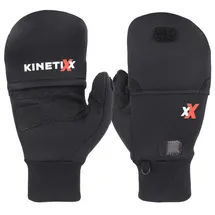 KinetiXx Fäustlinge 2 in 1 Kapuzenhandschuh Schwarz 7,5