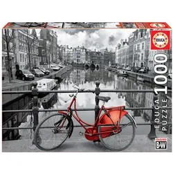 EDUCA 9214846 Fahrrad in Amsterdam 1000 Teile Puzzle