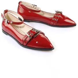 Buffalo Ballerinas in rot, Lack | Gr.: 36