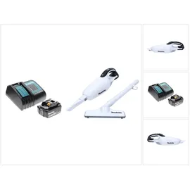Makita DCL 181 FRM1 W Akku Staubsauger 18 V Weiß + 1x Akku 4,0 Ah + Ladegerät