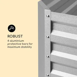 Blumfeldt High Grow Straight 200 x 60 x 100 cm Silber