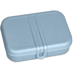 Koziol - Pascal L Lunchbox mit Trennsteg, nature flower blue