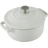 Carl Schmidt Sohn Fleischtopf XANTEN Gusseisen, 10 cm, Induktion, weiß