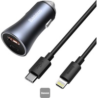 Baseus Golden Contactor Max USB + USB-C 60W (grey)