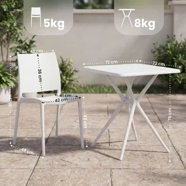 deluke GRETA Set 4-tlg. Weiß
