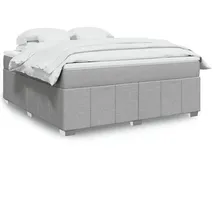 vidaXL Boxspringbett 180 x 200 cm Hellgrau