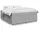 vidaXL Boxspringbett 180 x 200 cm Hellgrau