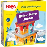 HABA - Meine ersten Spiele – Rhino Hero Junior – 305913 – Klassifikations- und Konstruktionsspiel – ab 2 Jahren