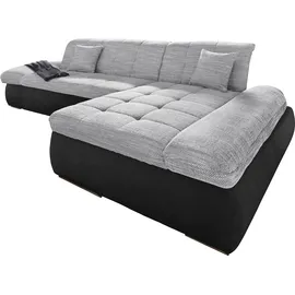 DOMO collection Ecksofa Moric wahlweise mit Bettfunktion + Armteilverstellung, L-Form«, im XXL-Format, B/T/H:300/172/80 cm, feine Steppung