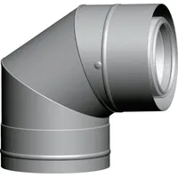 WOLF-Garten Wolf Abgasrohrbogen konzentrisch 87°, Grad, aus Edelstahl/PP 2651914