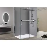 Bernstein Duschkabine Nano Echtglas Schiebetür 90x120x195cm Tür links