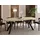 WFL GROUP Runder Esstisch 90 x 77 x 90 cm braun