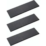 3x Schieferplatten I rechteckig I 40x30x0,5 cm I Sushi Platte Steinteller Schieferplatten Set Schiefer Servierplatten deko Buffet Platten