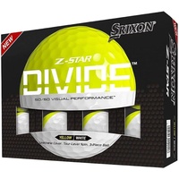 Srixon Z-Star Divide Visual Performance 23 Golfbälle, Dutzend (Gelb/Weiß)