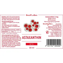 sinoplasan gmbh Astaxanthin Flüssig