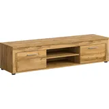 INOSIGN Lowboard »Aosta, Breite 160 cm, in verschiedenen Farbausführungen«, mit 2 Klappen und 2 offenen Fächern, TV-Board, Mediaboard, TV-Möbel braun