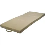 Faltmatratze Gästematratze 200x80x10 Cm Cremefarben
