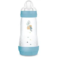 MAM Easy Start Anti-Colic Babyflasche (320 ml), besonders gut akzeptierte Milchflasche, Baby Trinkflasche mit Bodenventil gegen Koliken & Sauger Größe 2, 4+ Monate, Elefant