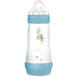 MAM Easy Start Anti-Colic Babyflasche (320 ml), besonders gut akzeptierte Milchflasche, Baby Trinkflasche mit Bodenventil gegen Koliken & Sauger Größe 2, 4+ Monate, Elefant