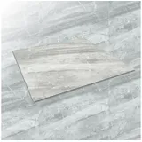 VILO Wandpaneel Fliesen SPC-Vinyl Bodenbelag 60x60cm 4 Stück 1,44qm ash grey, BxL: 60,0x60,0 cm, 0,36 qm, (Karton mit 4 Platten, 1,44 qm) einfache Montage, Marmoroptik, geringes Gewicht grau