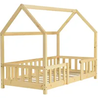 [en.casa] Kinderbett Sisimiut 70 x 140 cm Kiefer naturbelassen beige