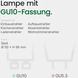 Spectrum LED-Leuchtmittel 6W GU10 410 lm Neutralweiß 4000K