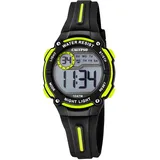 Calypso K6068/5 32,9 mm Kunststoffgehäuse Schwarz/Gelb Silikonarmband Gelb onesize