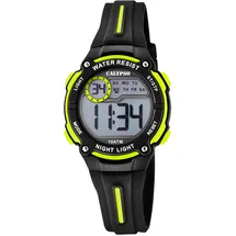 Calypso K6068/5 32,9 mm Kunststoffgehäuse Schwarz/Gelb Silikonarmband Gelb onesize