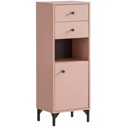 Tchibo - Highboard »Smash« - 40,5x33x114,5cm - schwarz - Holz / Metall / Kunststoff