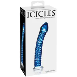 Icicles No 29 Blauer Glasdildo -
