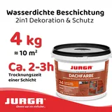 JURGA Dachfarbe Ziegelrot 4 l